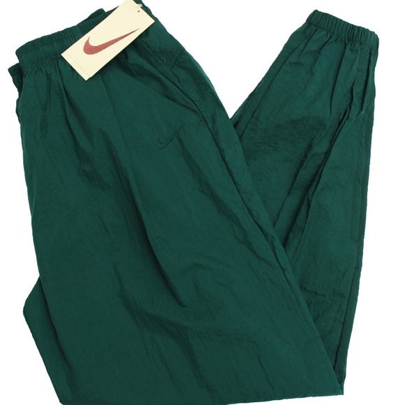 Nike Vintage Green Windbreaker Pants 